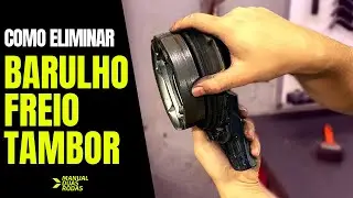 Como eliminar barulho freio da moto (tambor)