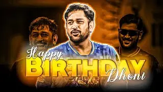 M S DHONI BIRTHDAY STATUS 2025 || HAPPY  BIRTHDAY THALA #msdhoni