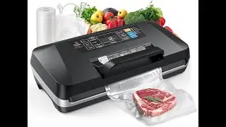 95KPa Vacuum Sealer Machine for food,Full Automatic with Double 12mm Heat Seal, 10in 1 Modes