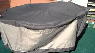 Review of Duck Covers Ultimate 109 inch Rectangle Mocha Patio Table Cover