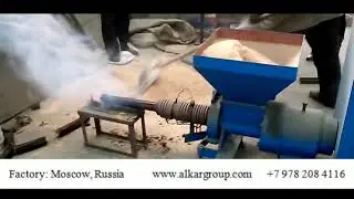 Visual work briquette press