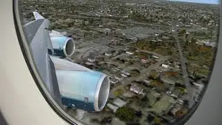 FSX - First Transoceanic flight - Landing at NYC - 1080p60