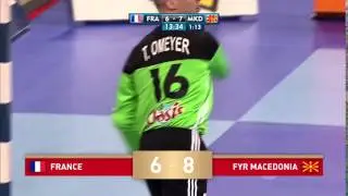 Kiril Lazarov double kempa with Dejan Manaskov