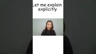 Explicit 분명하다라는 뜻만 있을까요?