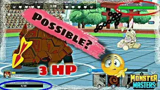 3 HP Mastodon Vs Full Health Yansama 😧 Monster Master Gameplay