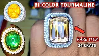 MEWAH BERKUALITAS!! BI-COLOR TOURMALINE, EMERALD, SAPPHIRE, BACAN DLL