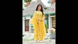 Sakira Lilly Readymade Plazzo Style Suits Lilan Cotton Slub Digital Print Casual Wear Manufacturer