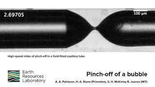 Pinch-off of a bubble