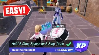 Hold 6 Chug Splash or 6 Slap Juice at one time | Fortnite Trials