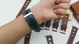 Watch Replacement Straps Germany Crazy Horse Cowhide Leather Watch Band With Stainless Steel Buckle
