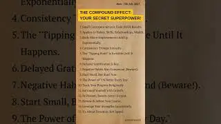 Want massive results? Unlock the magic of the compound effect in ALL areas of your life!#compounding