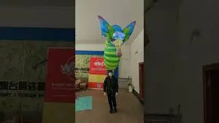 Walking Inflatable Balloon Seahorse Mascot Suit with Blower for 2023 #Stagedesign Decoration