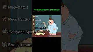 Top 5 Moments Meg Got Bullied #FamilyGuy #MegGriffin #Top5Moments #FunnyClips  #AdultAnimation