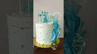 frozen theme cake .#frozen #cake #elsa #elsacake #frozenthemecake #trending #youtubeshorts