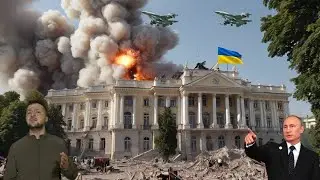 30 Seconds ago!! 3 of Russia's best pilots bombard Ukraine's presidential palace, Look, Arma3