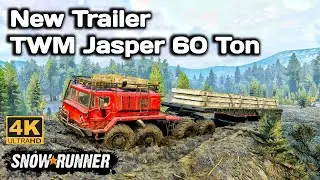New Trailer TWM Jasper 60 Ton In SnowRunner Season 14 #snowrunner #truck #4k