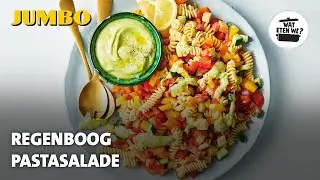 Wat eten we? Regenboog pastasalade