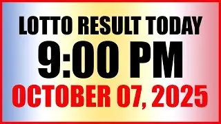 Lotto Result Today 9PM Draw October 7, 2025 Swertres Ez2 PCSO