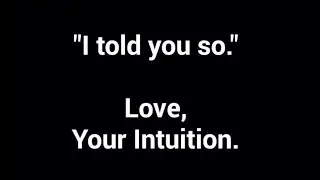 ALWAYS trust yourself as a woman… Especially in RELATIONSHIPS 