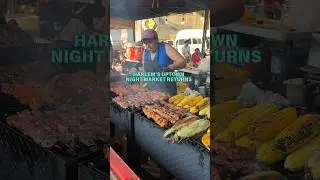 Harlem&rsquo;s Uptown Night Market 🍴🖤 #nightmarket #nycfoodies #streetfood