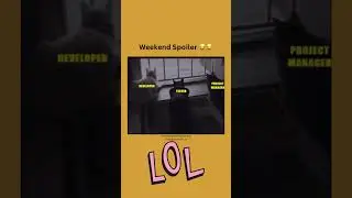 Mention your fellow developers and remind them about their weekend spoiler 😂 #programming