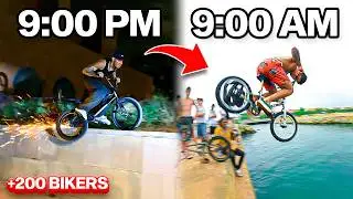 LA QUEDADA NOCTURNA MÁS LOCA DE BMX ⚠️ 12H BMX STREET JAM 24