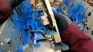 Printer ink explosion scrap out tear down huge messy fail! With a little help from my daughter.