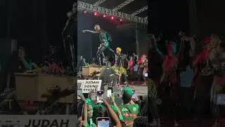 Tallpree Preeday jab jab dancing on a coffin in Grenada #jab #tallpree #carnival #grenada #spicemas