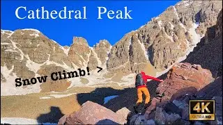 Cathedral Peak at 13,950', Aspen Colorado, Couloir Snow Climb summit!! [4K Cinematic]