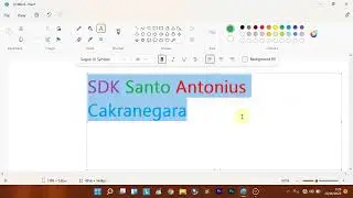 Video Pembelajaran Kelas 1 mengetik dalam paint
