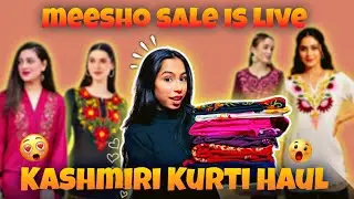 Trending Kashmiri Kurti Haul 😍 #meesho #youtube #meeshohaul 