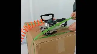 Pneumatic Strapping Tool Demo: High-Tension Sealing for PET Packaging