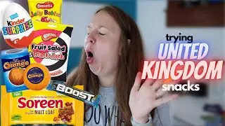 trying UK Snacks * I THROW UP * First time trying United Kingdom Snacks