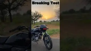 Splendor Plus Brake Test at 60 km/h &ndash; Normal vs Engine Braking
