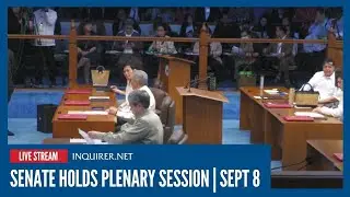 LIVE: Senate holds plenary session | September 8
