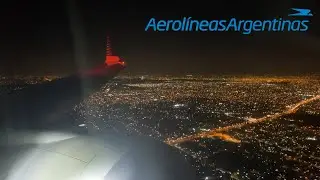 Aerolineas 737 MAX Night Approach & Landing into Buenos Aires Ezeiza