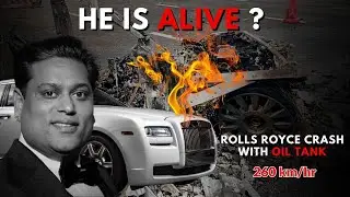 Shocking Rolls Royce Crash With Oil Tank Gone Very Wrong 😱 #rollsroyce #carcrash #vikasmalu
