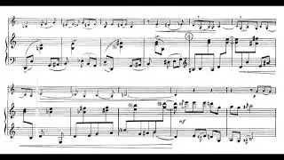 Andre Jolivet - Fantaisie Impromptu for Alto Saxophone and Piano (1953) [Score-Video]