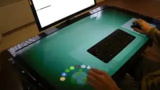 Touch Desk - Early HTML5 UI with the floating round icons