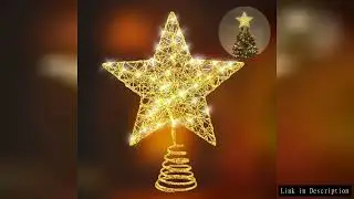 LED Christmas Tree Topper Star Lights Battery Powered Living Room Garden Party Decoration New Year 2
