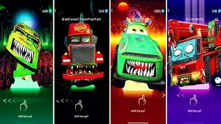 Fire Truck Eater vs Mack Truck Eater vs Dump truck eater vs Tow Truck eater  tileshop coffin dance