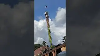(Maine Vacation 2024) Dragon's Descent at Funtown Splashtown #shorts