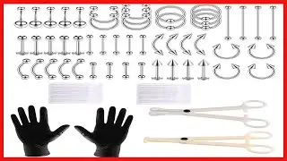 Great product -  XiAoMiNiNg 64pcs Piercing Kit Belly Button Piercing Kit Septum Piercing Kit Belly P