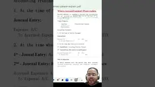 Accrued Expenses Journal Entry with Example | Accounting Basics in Hindi #shorts