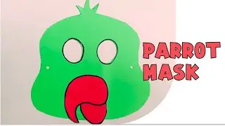 Parrot face mask | bird mask | parrot mask