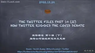 【不專業的囧筆記】Twitter Files 10 COVID（Ⅱ）／推特檔案 第十課 新冠肺炎（下）｜Sign-YLooK.com／塞外麓客