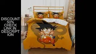 Anime Dragon Ball Duvet Comforter Quilt Cover Set Super Saiyan Bedding Set Anime Cartoon Bed Bedroom