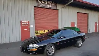camaro fbody window tint  tear drop method | how to