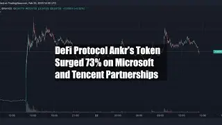 DeFi Protocol Ankr's Token Surged 73% on Microsoft and Tencent Partnerships