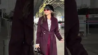 #IshaKoppikar nails airport look with layered glam and a statement bag ✨#incutbollywood #spotted